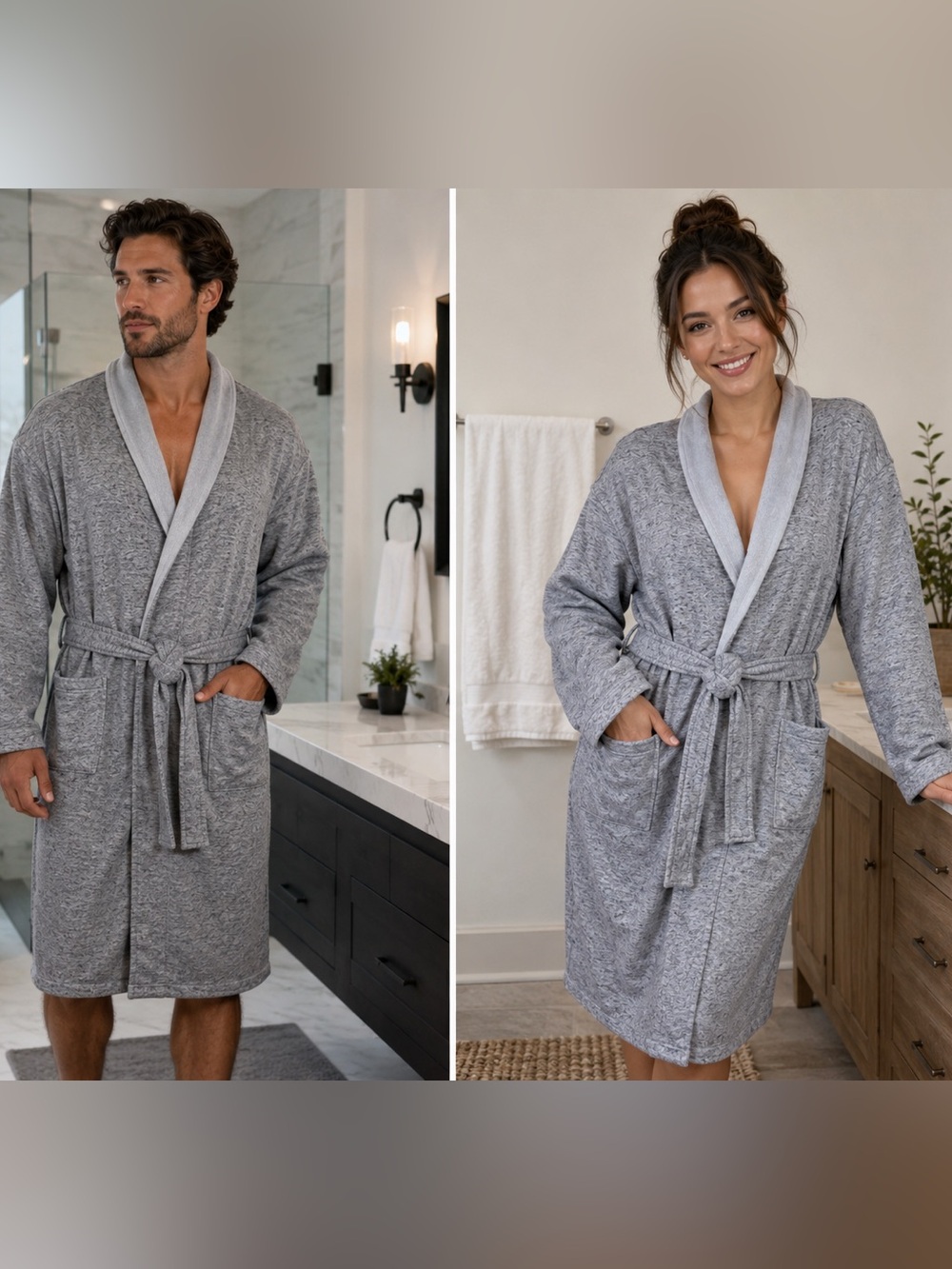 UGG Grey Bathrobe Size Medium/Large Unisex